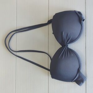 NWOT California Waves Women's Black Adjustable Bikini Top Size Small S